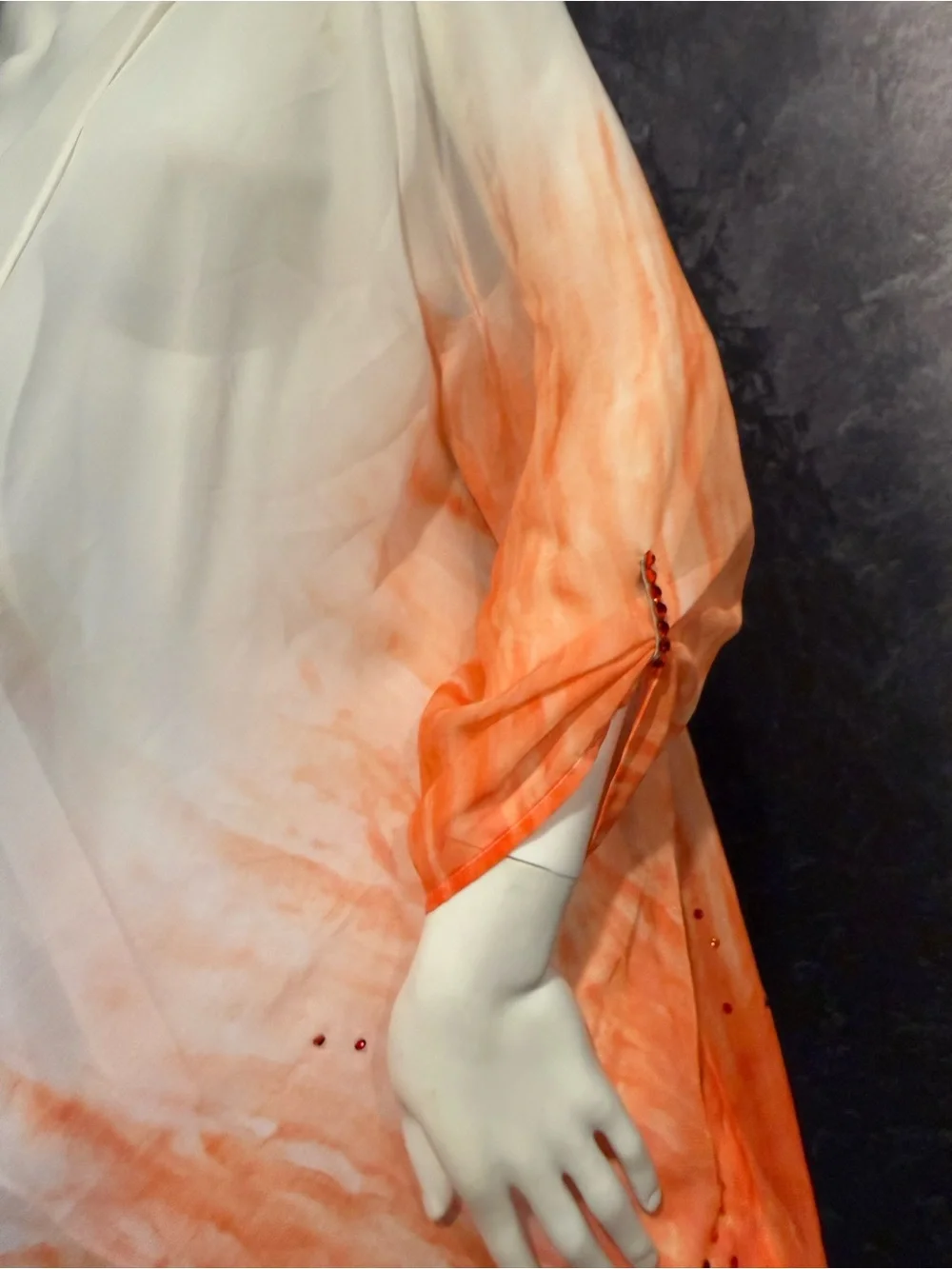 Source Unknown White to Orange Ombre Swim Coverup
